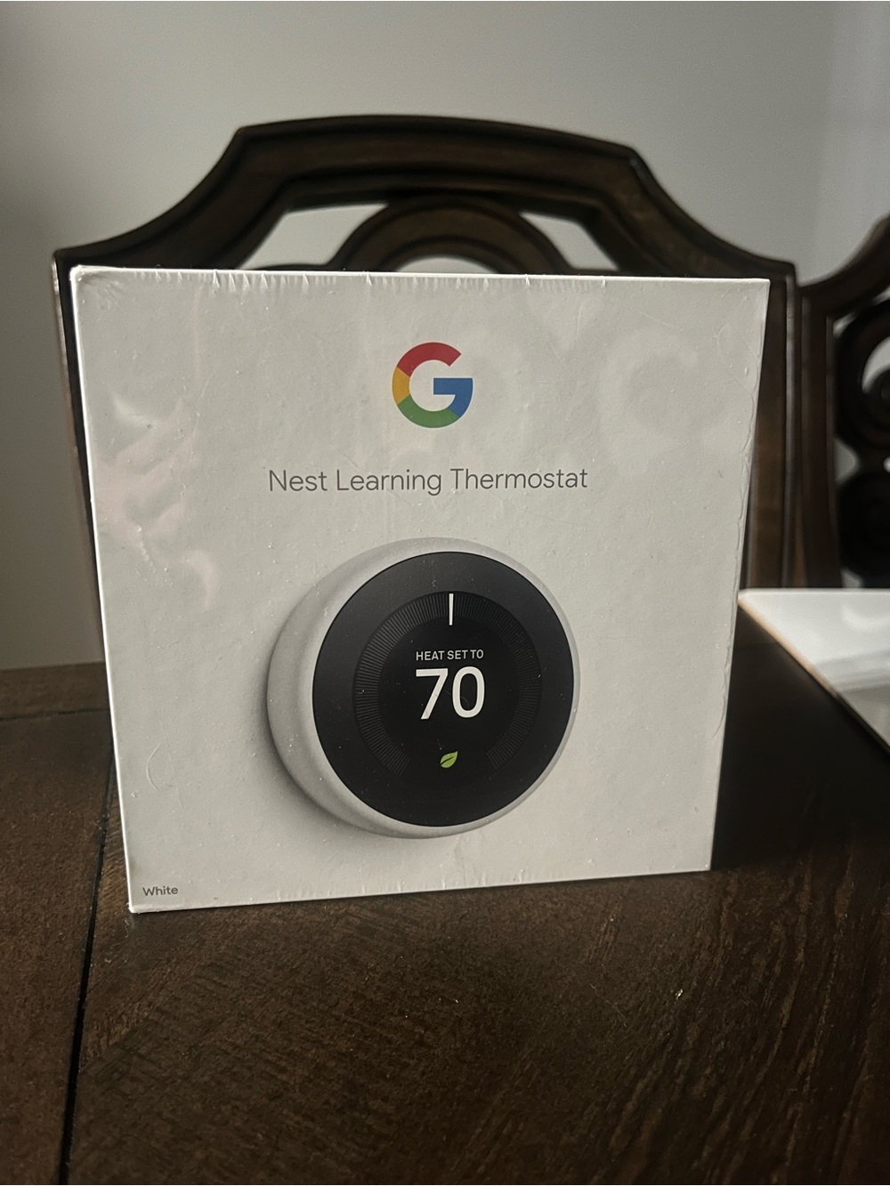 Google Nest Learning Thermostat (3rd Generation, White, Model: T3017US)